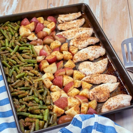 Sheet Pan Chicken, Green Beans & Potatoes